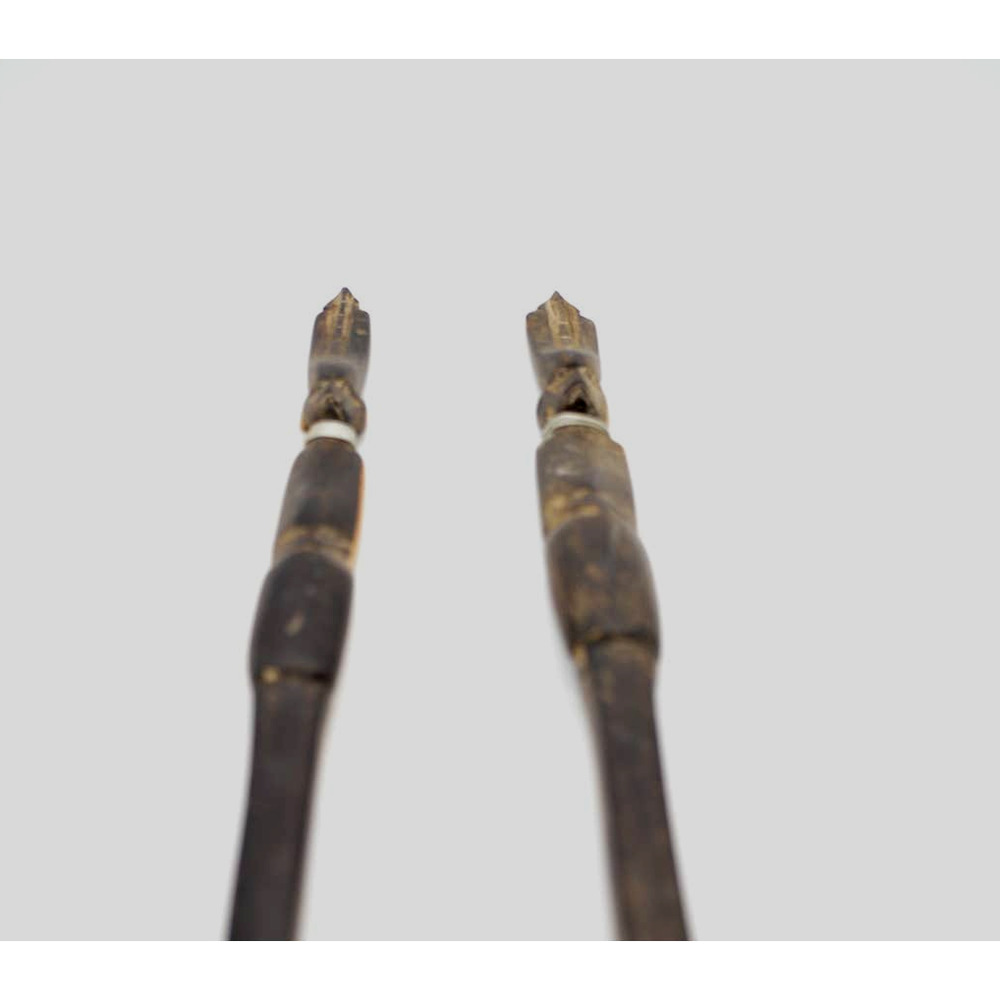 African Hand Carved Spoon & Fork
